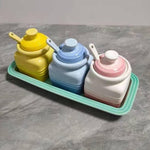 Cool Color Kitchen Seasoning Jar Kitchen Supplies Seasoning Spoon