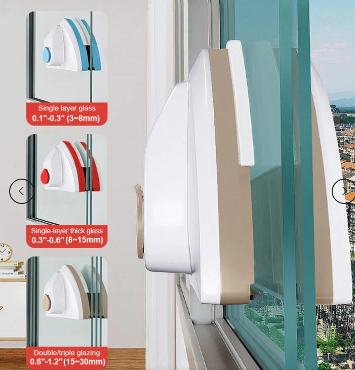 Double-sided Scrubbing And Scraping Household Cleaning Tools For Strong Magnetic Windows