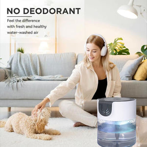 Air Purifier -Air Washer With LED Night ColorfulLight, For Home And Office., Small Essential Oil Aroma Diffuser For Smoke, Pets