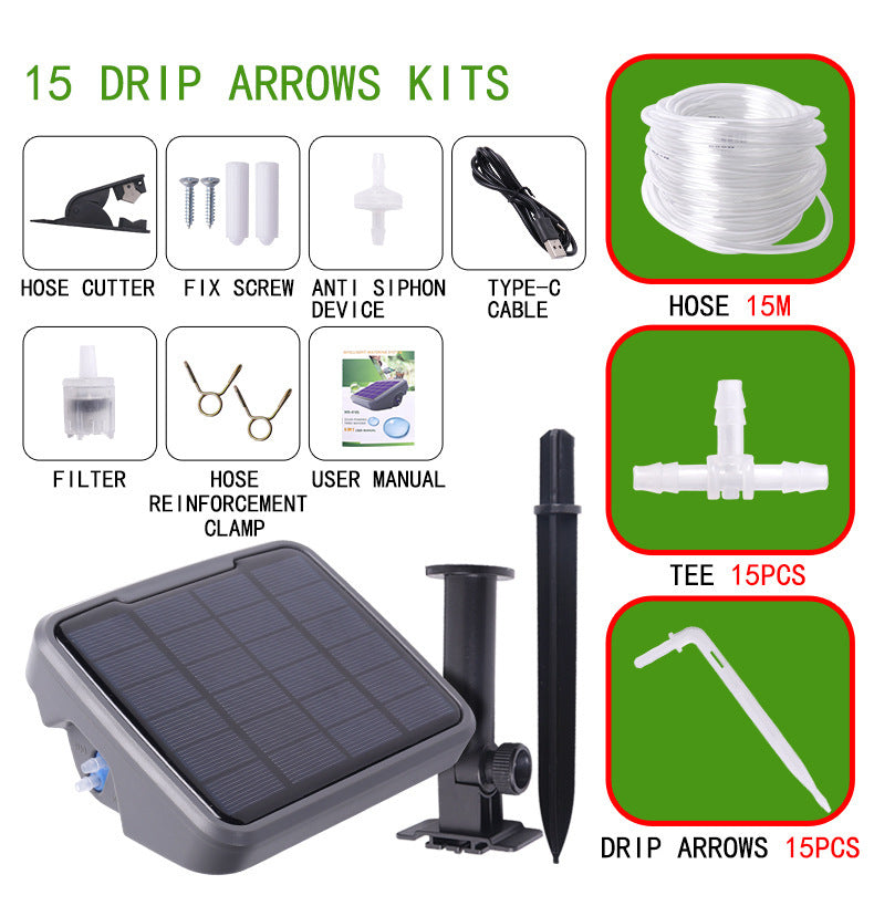 Solar Automatic Watering Device Smart Shower Timing