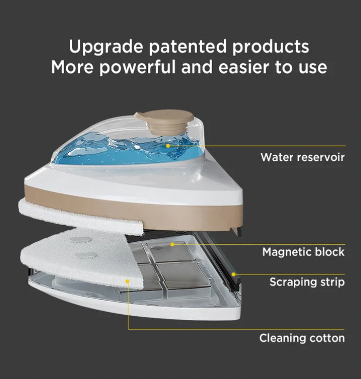 Double-sided Scrubbing And Scraping Household Cleaning Tools For Strong Magnetic Windows